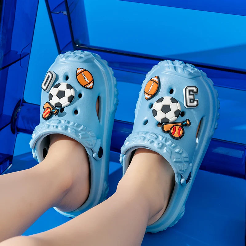 Children's slippers Boys' slippers Summer girls' non-slip Boys Medium and large children's soft soles non-slip beach shoes