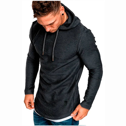 MRMT 2024 Brand New Men's Solid Color Hooded Casual Sports Long-Sleeved T-Shirt Pullover For Male Men's Hoodies Sweatshirts Tops