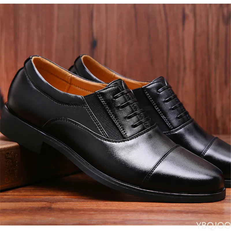 Men Dress Shoes Luxury Brand Business Leather Shoes for Mens Comfortable Pointed Social Shoe Male Sports Casual Footwear