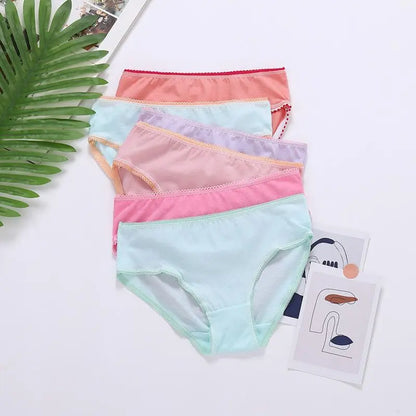 24pcs/Lot Cotton Girls Briefs Children's Underwear Triangle  Panties Kids Underpants 2-12Years