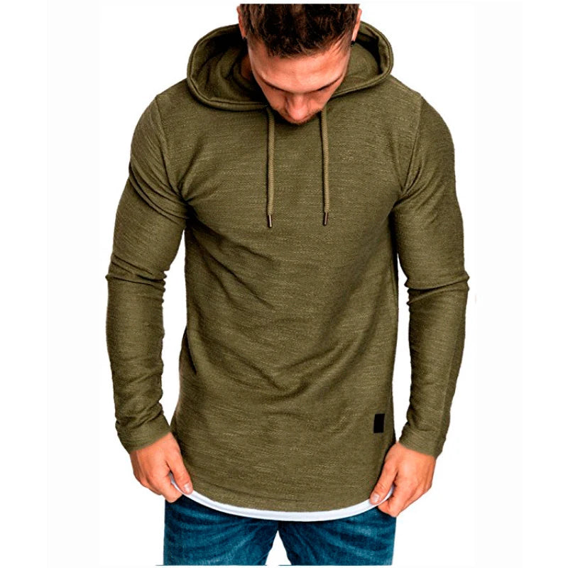 MRMT 2024 Brand New Men's Solid Color Hooded Casual Sports Long-Sleeved T-Shirt Pullover For Male Men's Hoodies Sweatshirts Tops