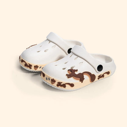 Boys and Girls Summer New Fashion Comfortable Leisure Home Outdoor Beach Squirrel Hole Shoes