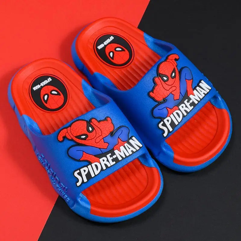 Disney Children's Cartoon Sandals Home Slippers Summer Bathroom Soft Bottom Anti-skid Boys Red Shoes Size 24-41