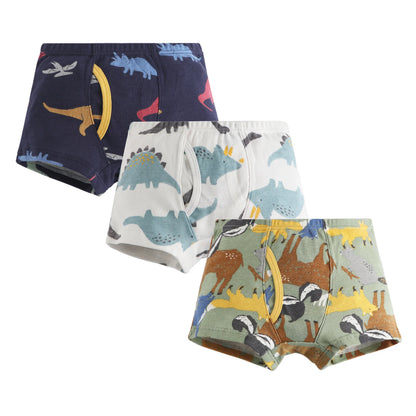 Sale New High Quality Boys Boxer Shorts Panties Kids children dinosaur car underwear 2-10years Old 3pcs/lot students