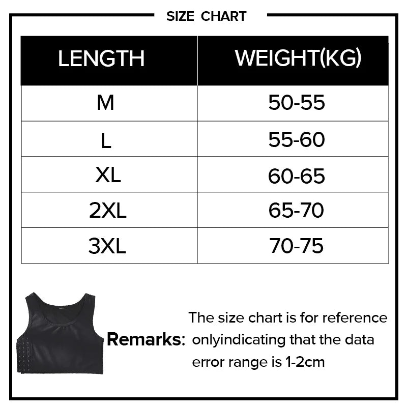 OWEQ Women Breast Binder Tomboy Corset Trans Vest Side Buckle Short Top Binder Transboy Chest Tomboy Wrap Bandage Underwear