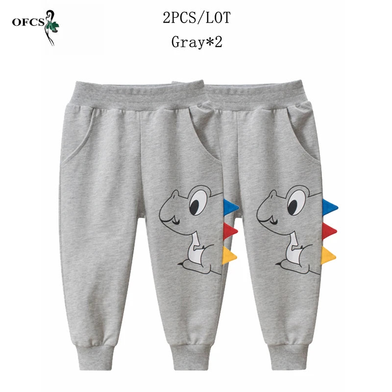 Children's Ankle-length Pants Spring Cartoon Pants Casual Kids Sports Pants 2-10Years Joggers Sweatpants Enfant Garcon Trousers