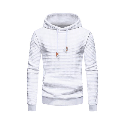 New men's hooded pullover fall casual Slim long-sleeved warm men's sweater knit sweater loose tops outdoor sports men's clothing