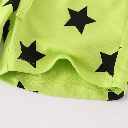 Zeebread Summer Boys Girls Shorts Drawstring Stars Print Toddler Trousers Short Pants Baby Clothes Hot Selling Kids Pant