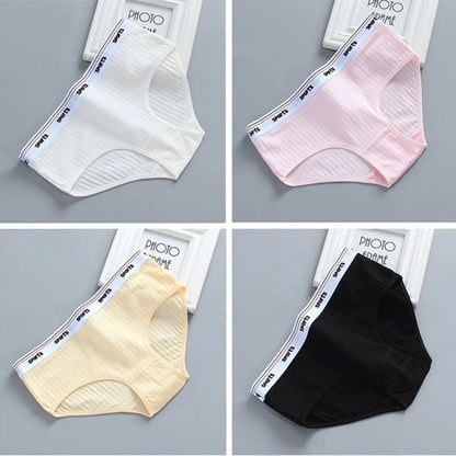 1/3PC Girls Underwear Triangle Cotton Letters Solid Color 13 Years Old Children's Pants Summer Girls Underwear