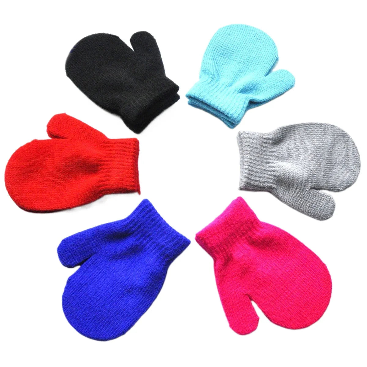 1pc Soft and Warm Kids Gloves for Winter Accessories Classic Design for 1-4 Year Olds Toddlers Baby Mittens