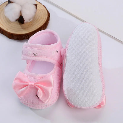 Square Mouth Girl Shoes Breathable Crib Shoes Warm Light Shoes Toddler Shoes For 0-12M