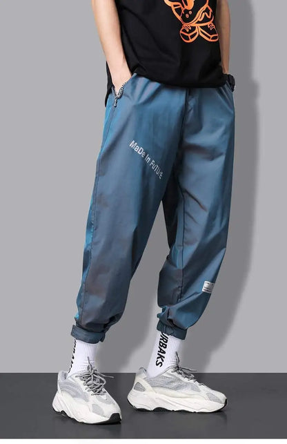 Spring Elegant Fashion Harajuku Slim Fit Ropa Hombre Loose All Match Sport Casual Trousers Gradient Leggings Pockets Harem Pants