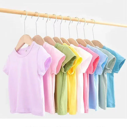 Graphic Print Children Cotton T-shirt Boys Girls High Quality Fashion Brand T Shirt Kids Summer Vintage Child Clothing