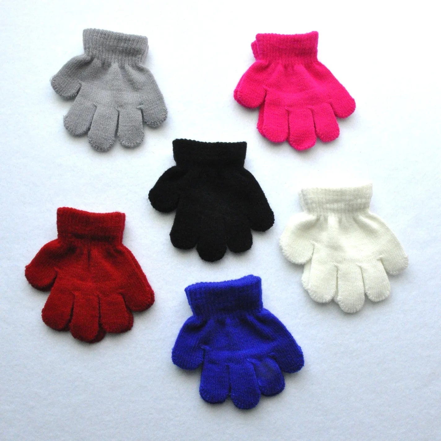 1-3 Year Old Baby Winter Warm Gloves for Toddlers Soft and Comfortable Knitted Mittens for Kids