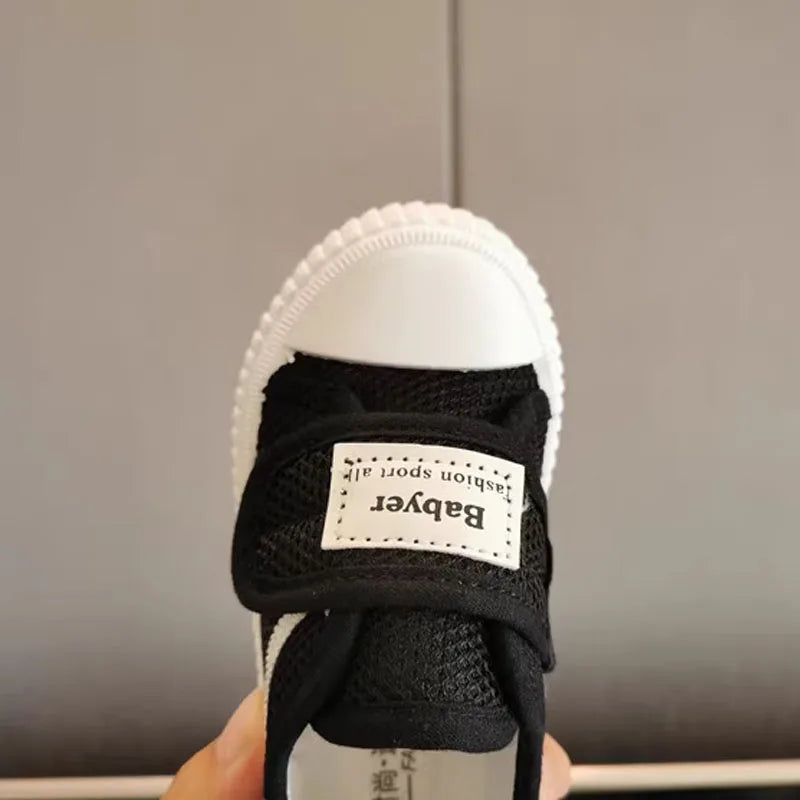 2024 Spring Summer New Children's Fashion Thick Sole Canvas Shoes Kids Breathable Casual Sneakers Toddler Girls Boys Chic Shoes