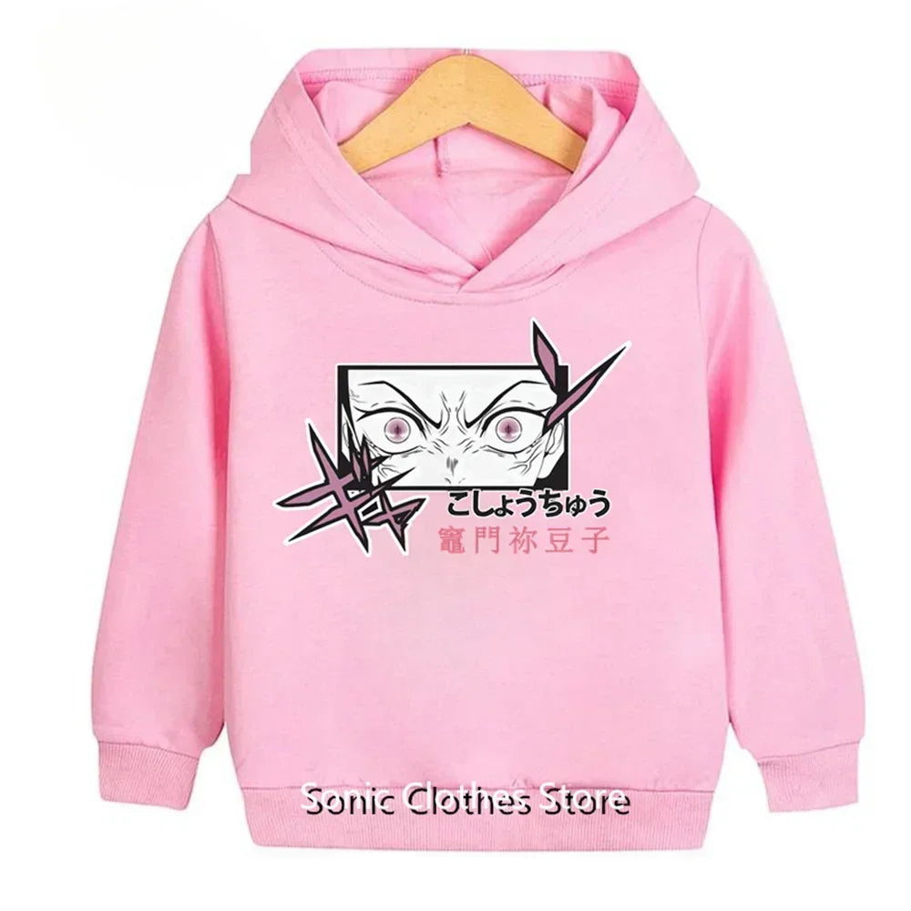 Hot Sale Demon Slayer Anime Hoodie Girls Fashion Manga Streetwear Kawaii Kanroji Mitsuri Sweatshirts Harajuku Comic Boys Clothes