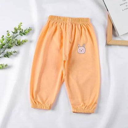 1 2 3 4 5 Years Summer New Children's Cotton Anti- Mosquito Pants for Boys Little Girls Thin Loose Casual Bloomers