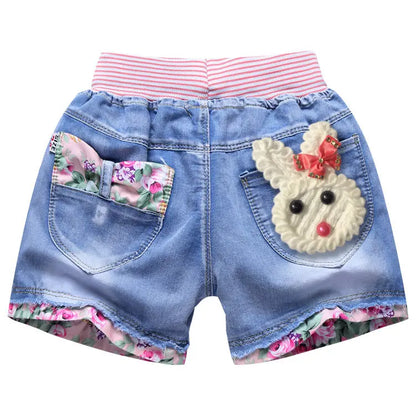 Girls Denim Shorts Teenagers Summer Lace Short Pants Kids Beach Clothes Children's Shorts For Teenage Girls