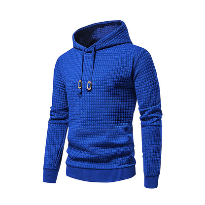 New men's hooded pullover fall casual Slim long-sleeved warm men's sweater knit sweater loose tops outdoor sports men's clothing