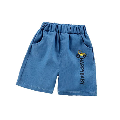 Boys Shorts 2024 Summer Fashion Jogger for Kids Denim Toddler Pants Soft Shorts for Girls 1-6years Children Outfits Clothing