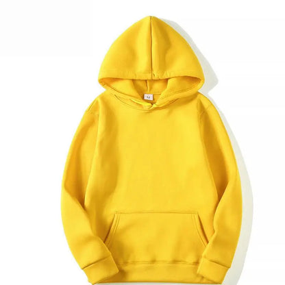 Fashion Men's Hoodies New Autumn and Winter Casual Hoodies Sweatshirts Men's Top Solid Color Fleece Hoodies Sweatshirt Male