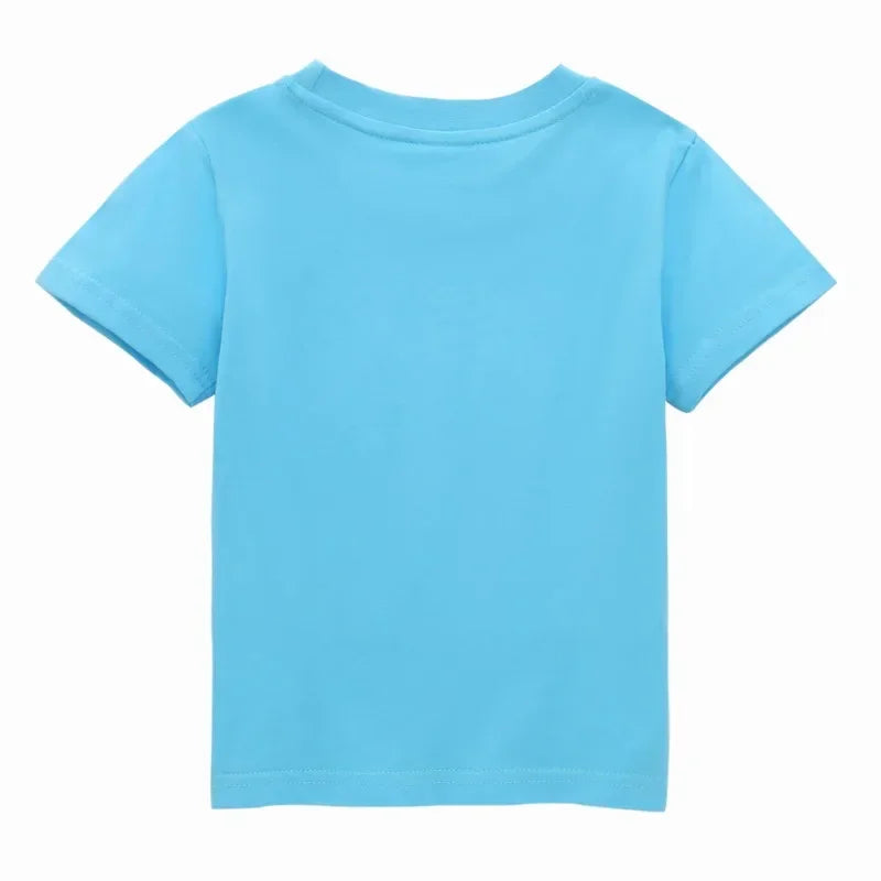 New ROBLOX Game Peripheral Fashion Children's Clothing Fine Cotton Two-dimensional Short-sleeved T-shirt for Boys and Girls