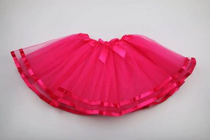 Baby Girl Tutu Skirt Cute Kids Princess Tulle Skirts Summer Children Party Ribbon Skirt Girls Dance Pettiskirt