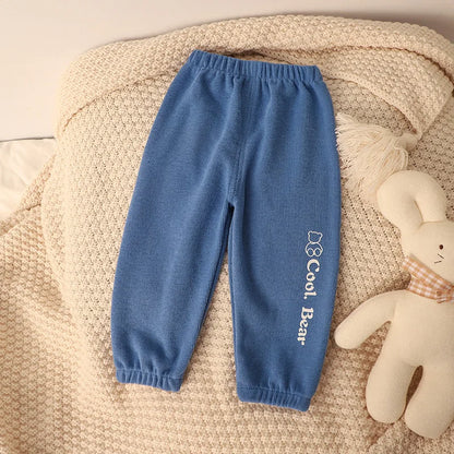 1-5years Kids Pants Spring Autumn Baby Boys Girls Sweapant Korean Style Loose Children Leisure Pants