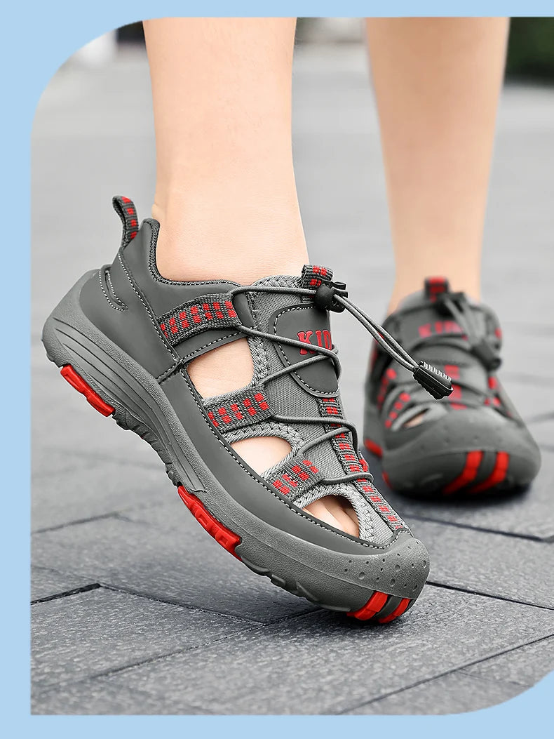 Kids Sandals Summer New Fashion Children Beach Shoes Breathable Non-Slip Outdoor Boys Sandals Casual