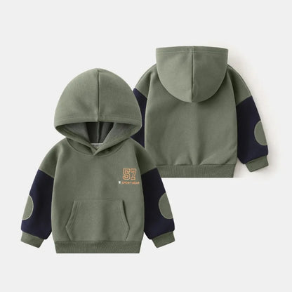 Kisd Clothing Stylish Children's Wear Sweatshirt for Boys Girls Autumn/winter  Arrival Fleece-lined Hooded Jacket  Winter Warm