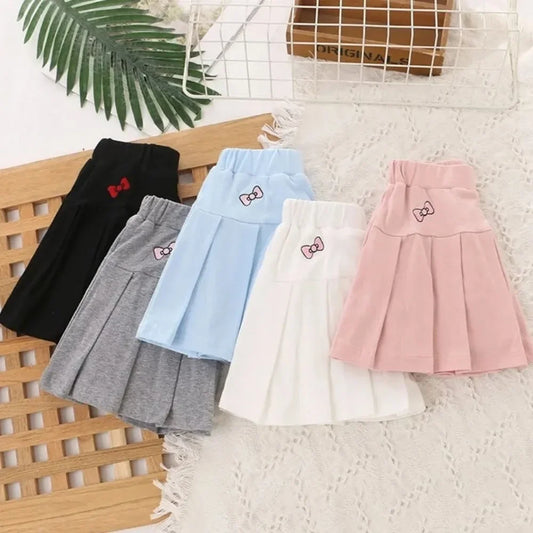 Children's Summer New Comfortable and Breathable Children's Skirt Girls' Pleated Skirt Skirt Anti-slip Culottes