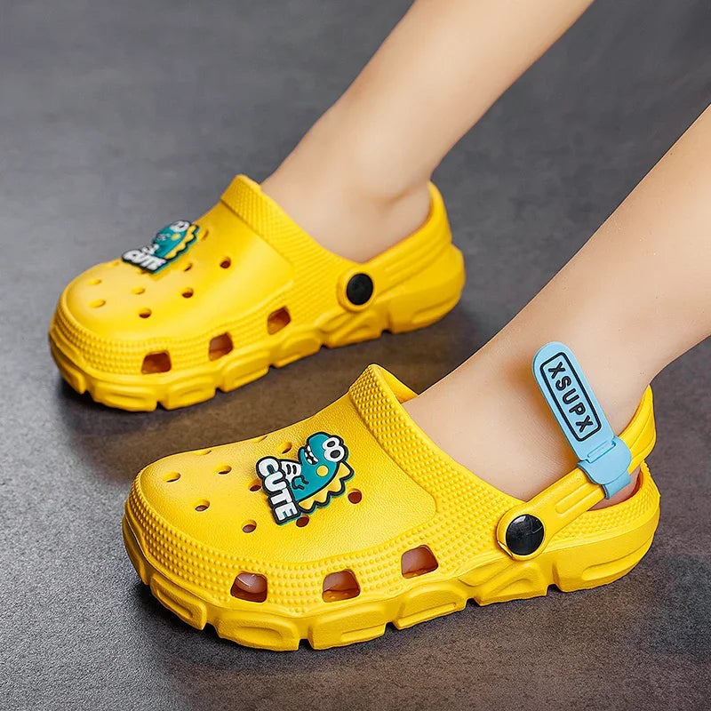 Children Clogs Cartoon Dinosaur Boys Girls Sandals Summer EVA Shoes Soft Cute Beach Water Slippers for Boy