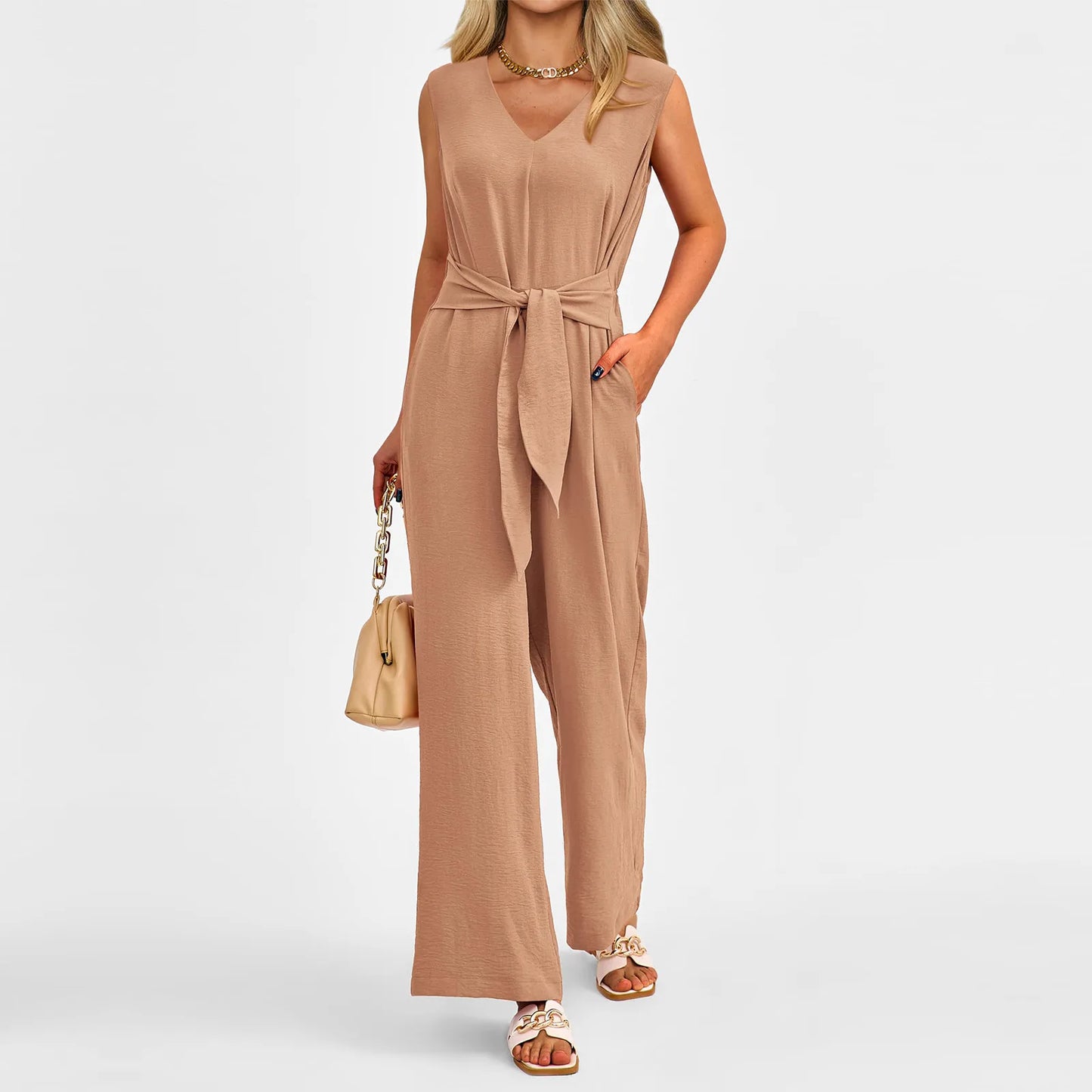 Fashion Women Wide Leg Trousers Jumpsuit Summer Sexy Deep V Short Sleeve High Waist Bodysuit Female Office Elegant jumpsuits