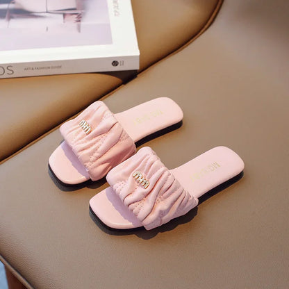 Girls' Slipper Summer Children's Slippers Non-Slip Soft Bottom Indoor Home Children Medium and Big Children Boys Baby Girls