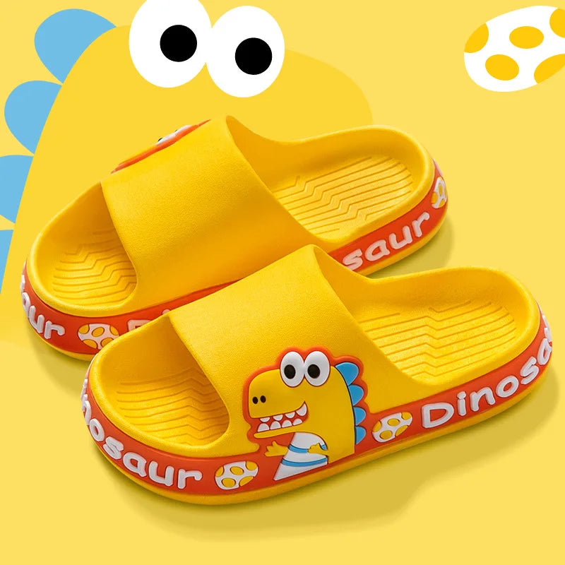 New Summer Children's Slippers Boys Home Bath Non-slip Girls Cartoon Slippers Comfortable Eva Soft Sole Indoor Outdoor Sandals