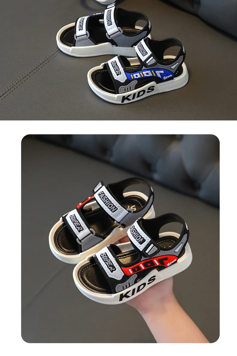 Breathable Sport Sandals Summer Sandals for Boys Casual Beach Shoe Comfortable Soft Sole Kids Shoes Fashion Non-slip Sandalias