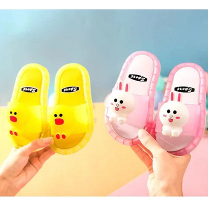 슬리퍼 Kids Shoe Fashion LED Luminescent Children's Slippers Summer New Cartoon Crystal Shoes Girls/boys Sandals Flip Flops