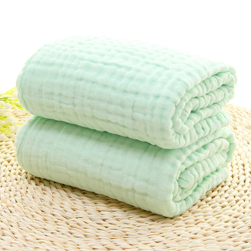 Cotton Bath Towel 6-layer Gauze Super Soft Absorbent Face Towel Washcloth Squares Hand Wipe Bathing Feeding Kids Handkerchief