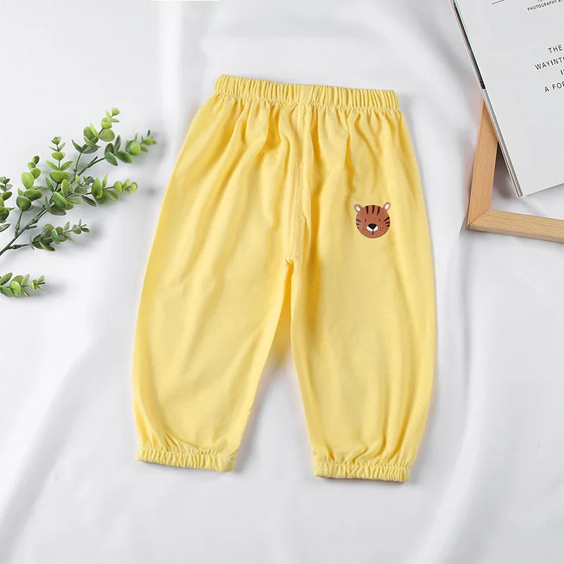 Summer New Style Children's Cotton Anti- Mosquito Pants for Boys and Girls Thin Loose Casual Bloomers for Boys and Girls KF052