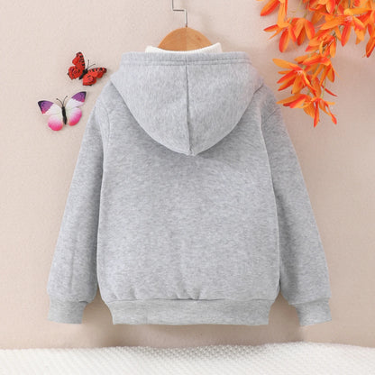 2024 Kids Girls Clothes Autumn Winter Hoodie Coat KIds Girls Clothes Long Sleeve Fashion Casual Children Clothes Top 4-8 Years