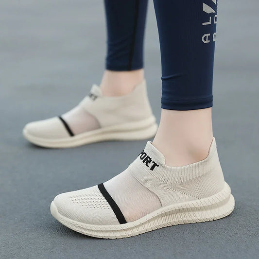 Women's Sports Shoes Spring Summer Autumn Breathable Comfortable Lightweight Travel Leisure Vulcanized Shoes Large Size 36-46