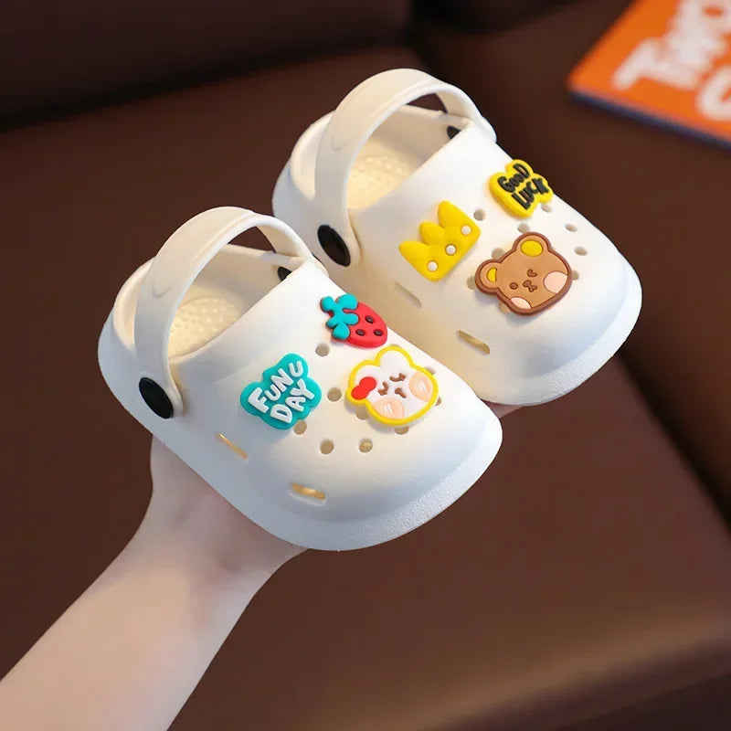 Flip Flops for Children Toddler Slippers Kids Summer Beach Shoes Girls Cartoon Home Slippers Boy Infant Sandals Slides Baby 1-8Y