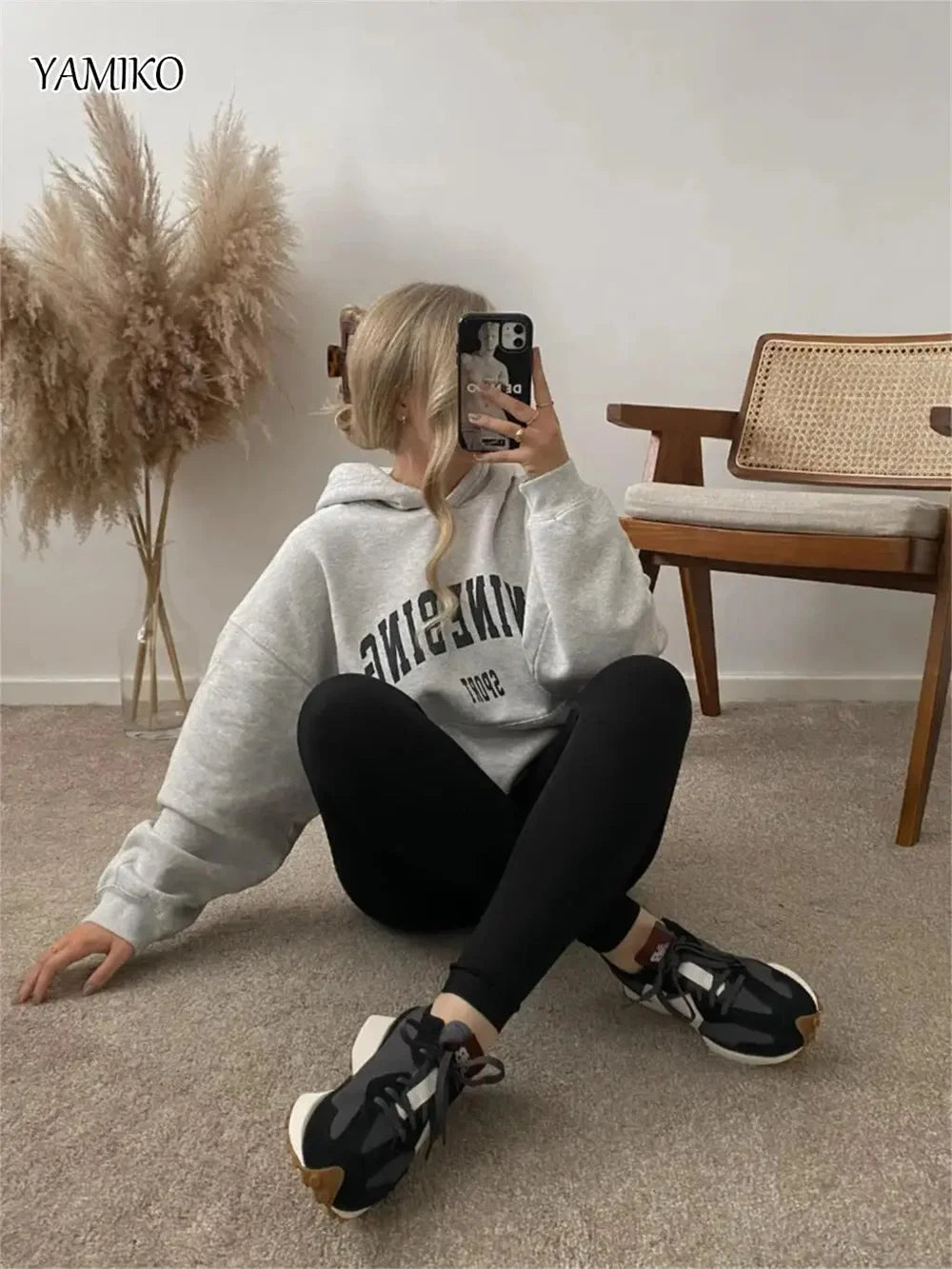 Aesthetic Graphic Printing Clothing for Autumn/Winter Men Women Hoodies Version Sweatshirt Sweater Blouce With Hood Clothes