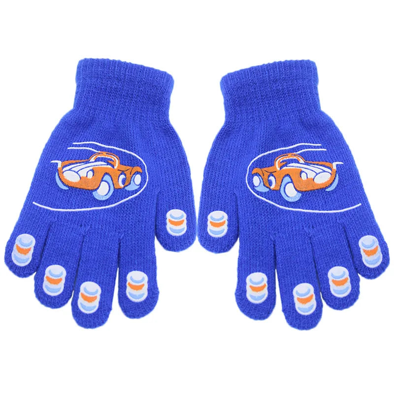 7-13 Years Fashion Knitted Children Boys Girls Winter Magic Gloves Kids Keep Warm Gloves Cartoon Mittens Wholesale