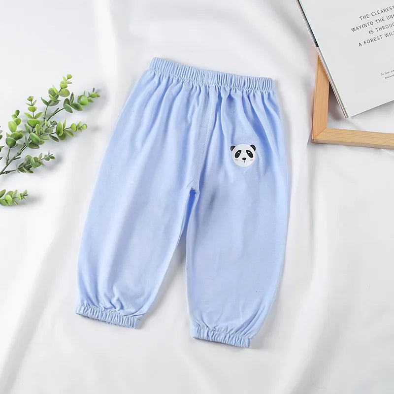 Summer New Style Children's Cotton Anti- Mosquito Pants for Boys and Girls Thin Loose Casual Bloomers for Boys and Girls KF052