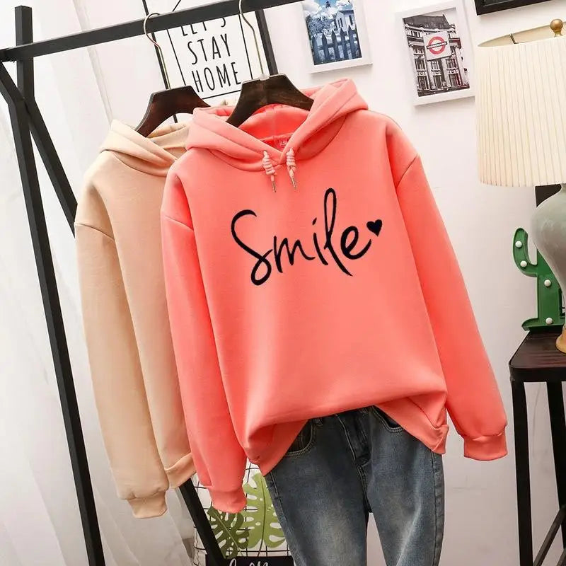 2024 New Fashion Trend Pullover Simple Round Neck Shirt Long-sleeved Lettered Loose Sweater