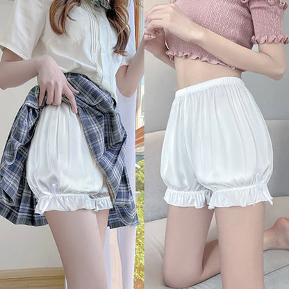 Women Shorts Underwear Safety Pants High Waist Shorts Under The Skirt Inner Short Pants Breathable Vintage Victorian Bloomers