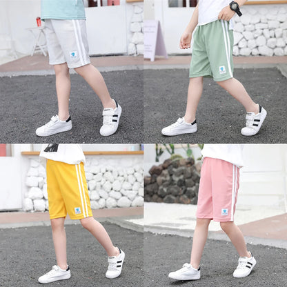 Kids Shorts Wholesale 3-14 Years Children's Casual Short Classic Design Candy Color Student Boys Sweatpants Girls Baby Clothes