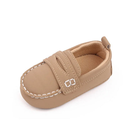 Fashion Leather Infant Crib Shoes for Baby Boys Loafers Newborn Footwear Toddler Soft Sole Anti-slip Moccasins 1 Year Old Items