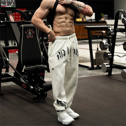 Autumn Spring New Brand Mens Gym Joggers Cotton Pants Streetwear Sweatpants Sport Leggings Trousers Fitness Bodybuilding Bottoms